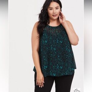 Babydoll Chiffon Goddess Neck Tank 00X